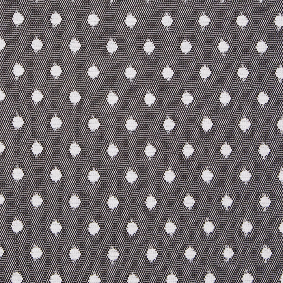 White Polka Dots Tulle & Crinoline Detail