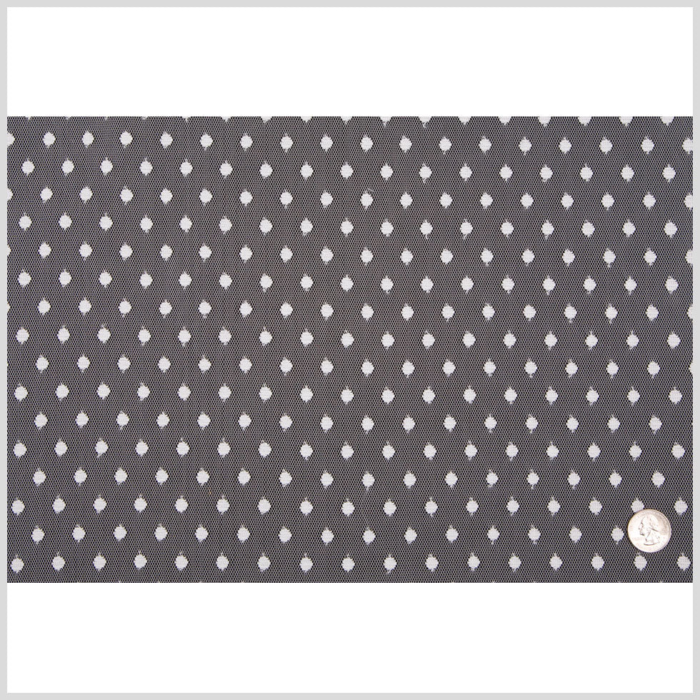 White Polka Dots Tulle & Crinoline Full