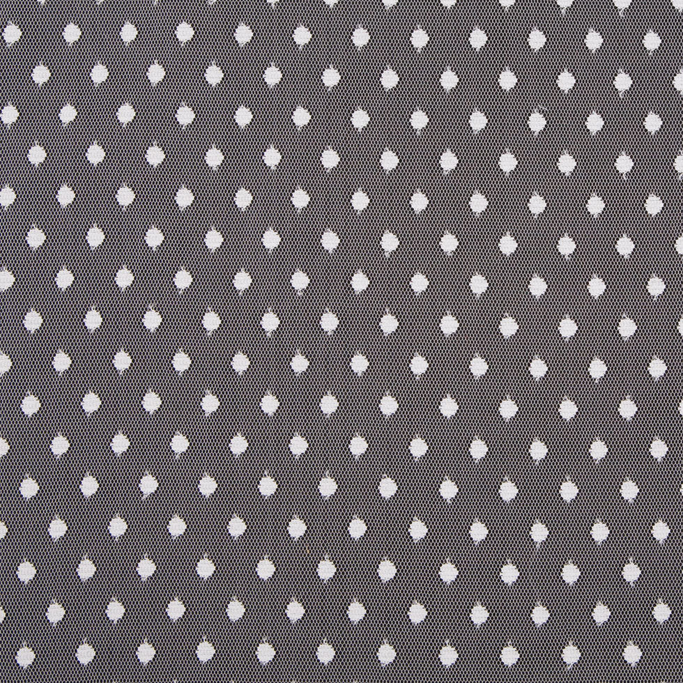 White Polka Dots Tulle & Crinoline