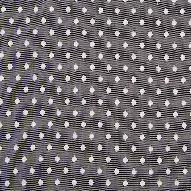 White Polka Dots Tulle & Crinoline