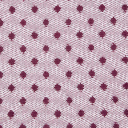 Polka Dots Tulle Crinoline - Burgundy Detail