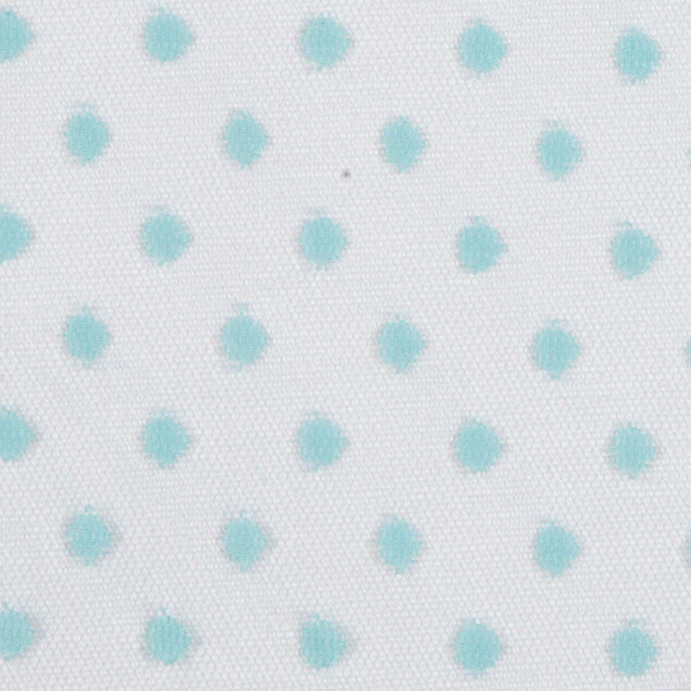 Polka Dots Tulle Crinoline - Seafoam Detail