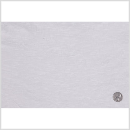 White Wrinkled Lightweight Polyester Jersey Full