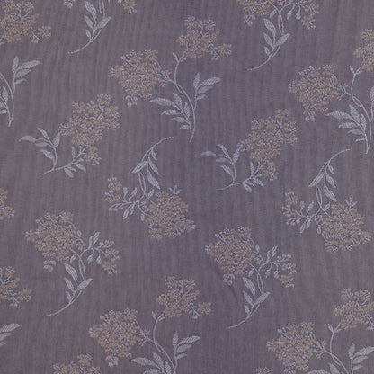 Chinois Ivory and Taupe Floral Poly Brocade