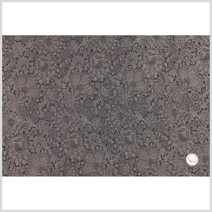 Italian Olive Floral Rayon Brocade Full