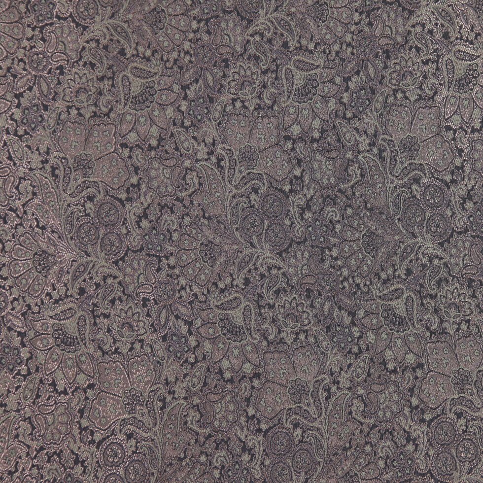 Italian Olive Floral Rayon Brocade