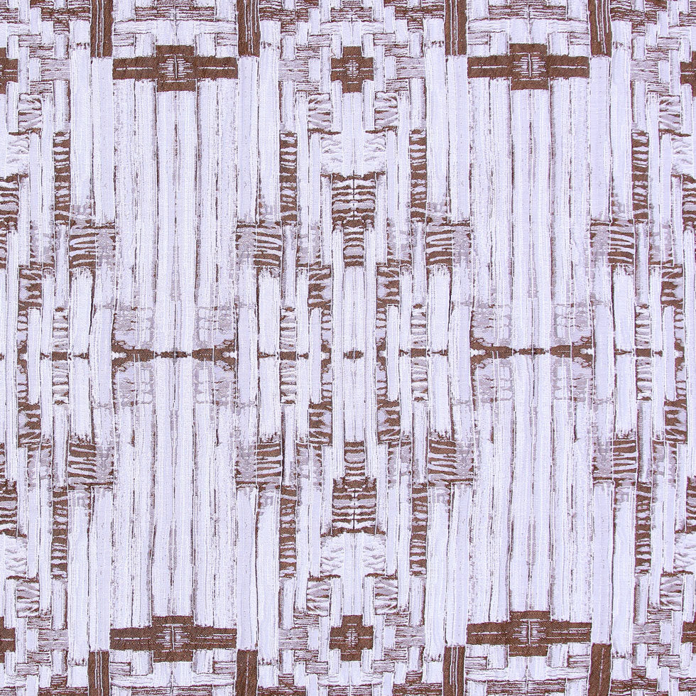 Carolina Herrera Coffee and White Brocade Detail