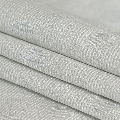 Metallic Disco Ball Ribbed Polka Dot Brocade Folded