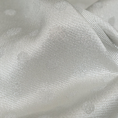 Metallic Disco Ball Ribbed Polka Dot Brocade Detail