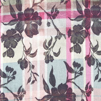 Multi-Colored Floral Brocade Detail