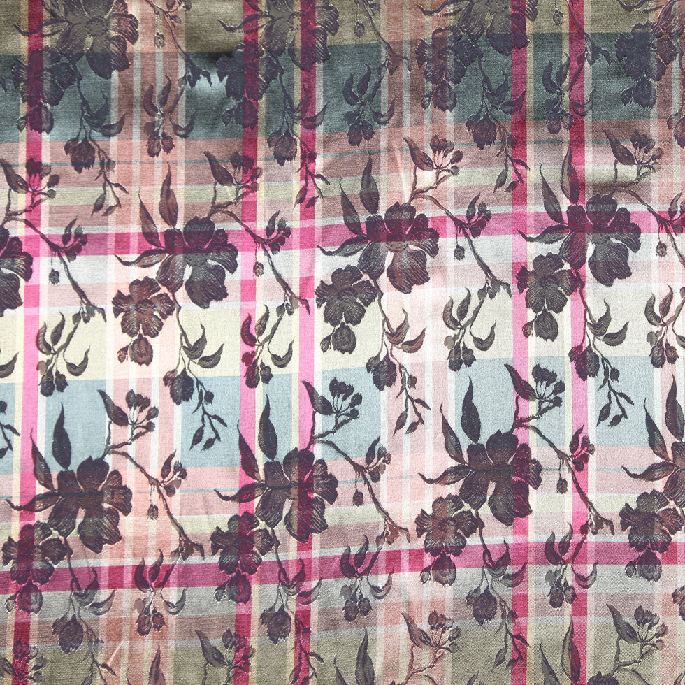 Multi-Colored Floral Brocade