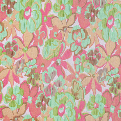 Italian Springtime Floral Polyester Brocade