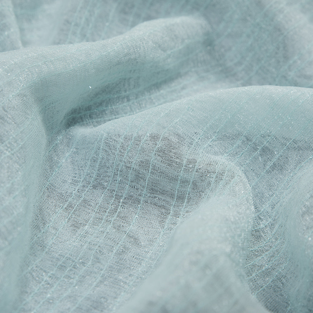 Robin's Egg Polyester Novelty Woven Detail