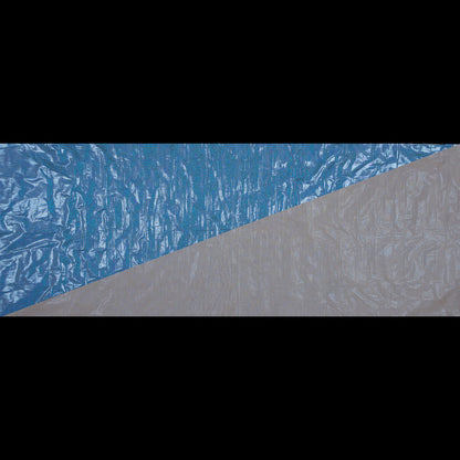 Metallic Blue and Taupe Woven Double Cloth Full