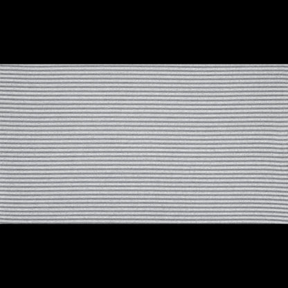Sheer White Bengal Striped Stretch Cotton Jersey Full