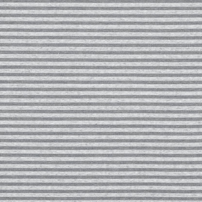 Sheer White Bengal Striped Stretch Cotton Jersey