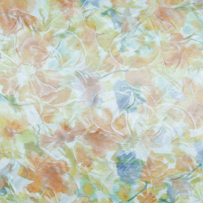 Ocean Breeze Floral Brocade Detail