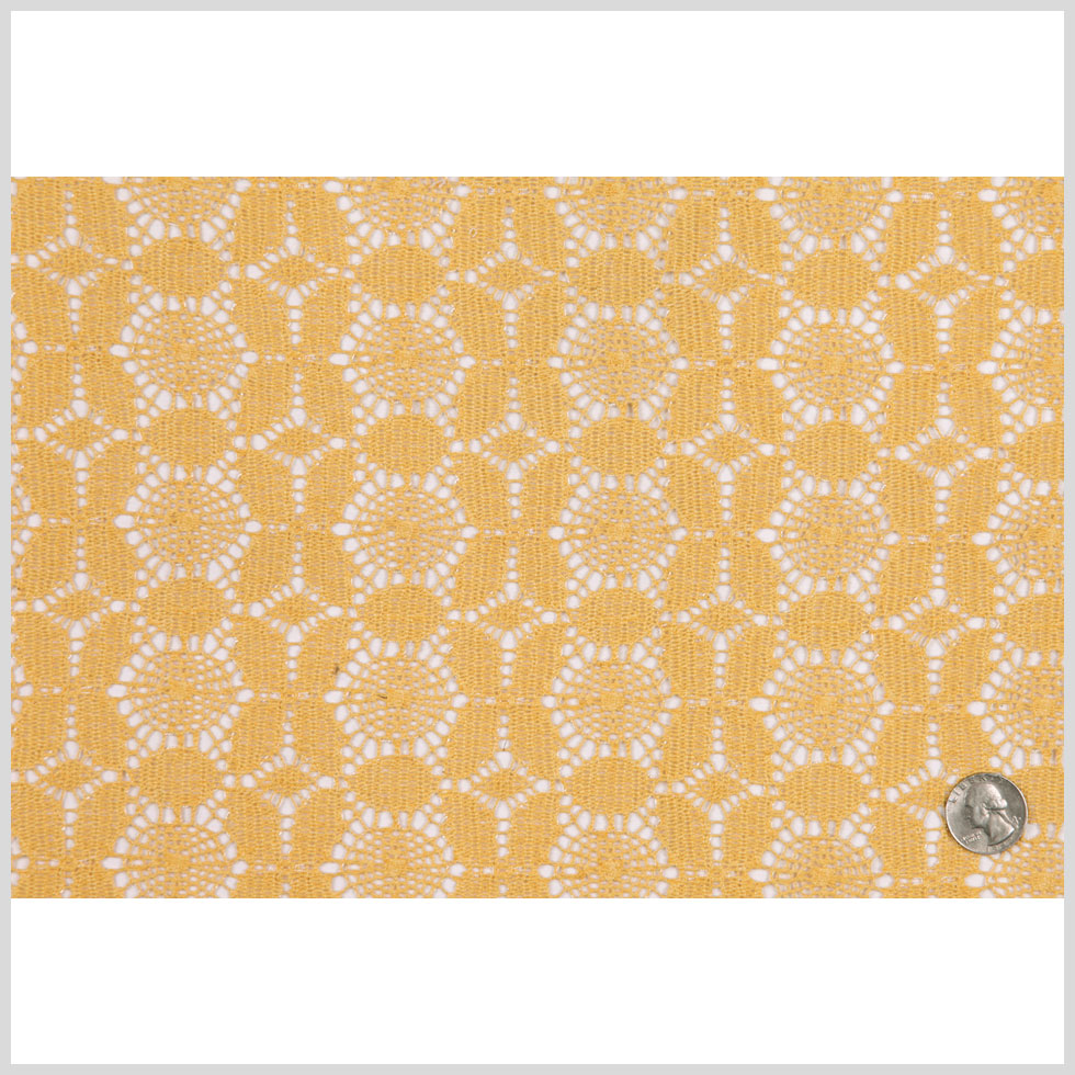 Marigold Floral Polyester Lace Full