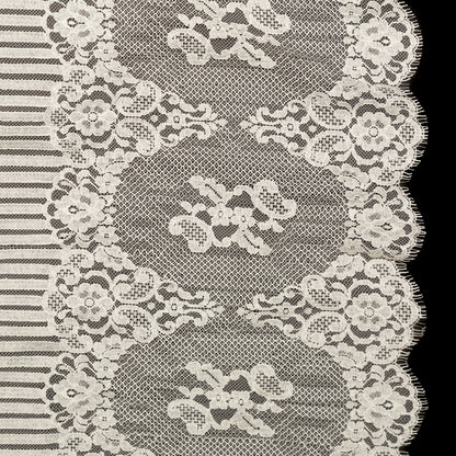 Carolina Herrera French Vaporous Gray Re-embroidered Chantilly Lace
