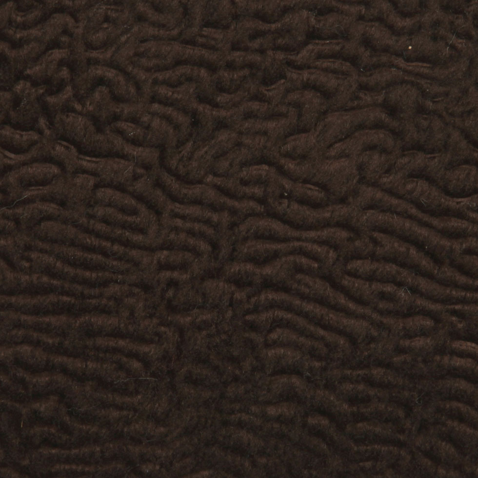 Chocolate Polyester-Nylon Faux Fur Detail