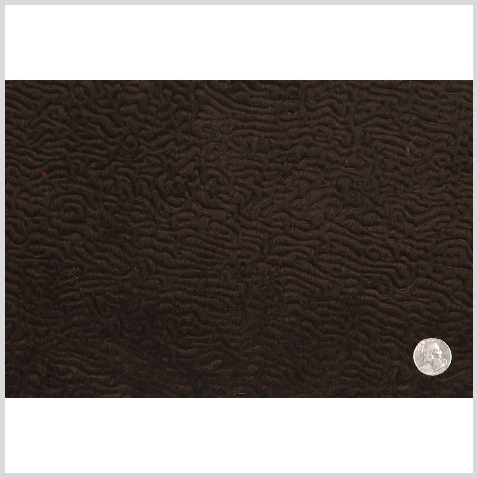 Chocolate Polyester-Nylon Faux Fur Full