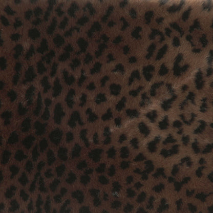 Chocolate/Black Solid Faux Fur