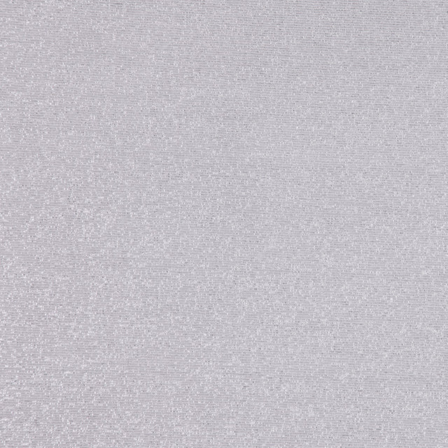 Metallic Silver Stretch Polyester Jersey