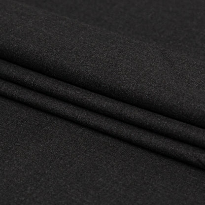 Charcoal Stretch Polyester Suiting Folded
