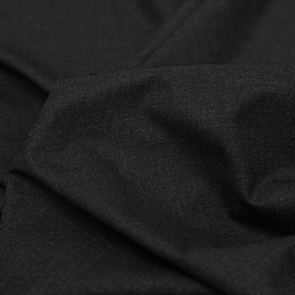 Charcoal Stretch Polyester Suiting Detail