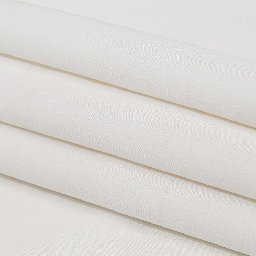 Snow White Polyester Faille Folded