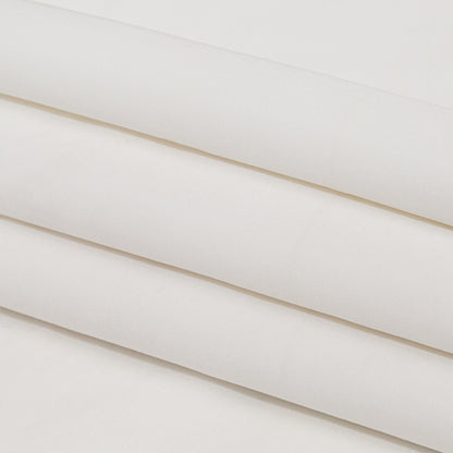 Snow White Polyester Faille Folded