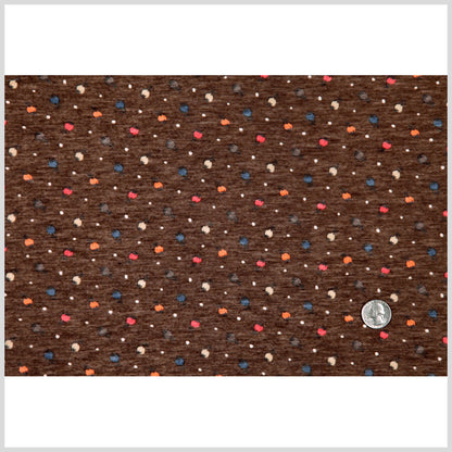 Italian Carob Brown Printed Tissue-Weight Jersey Full