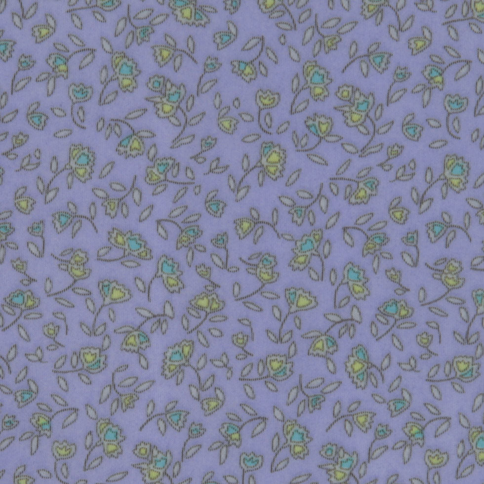 Lavender Petite Floral Sheer Poly Jersey Print Detail