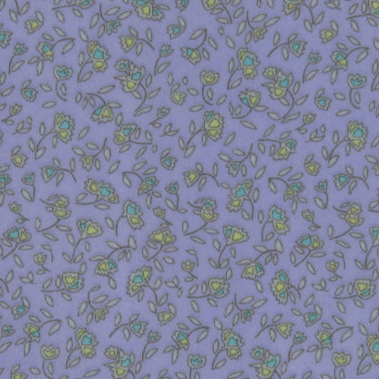 Lavender Petite Floral Sheer Poly Jersey Print Detail