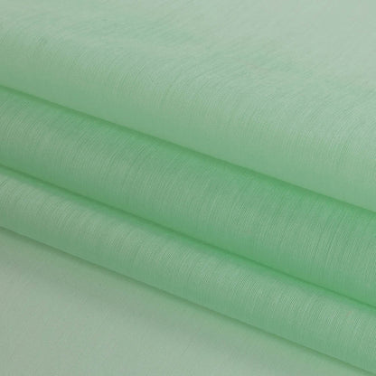 Mint Green Polyester Voile Folded