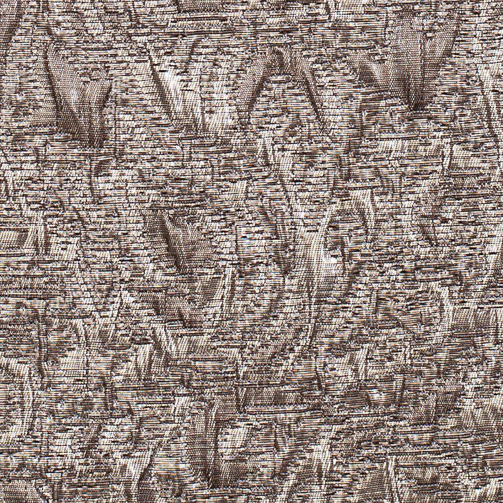 Gold Metallic Crinkled Brocade Detail
