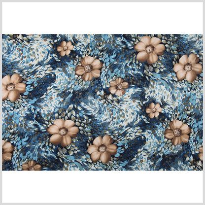 Multicolor Floral Rayon Jersey Print Full