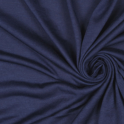 Heathered Navy Sheer Rayon Jersey Detail