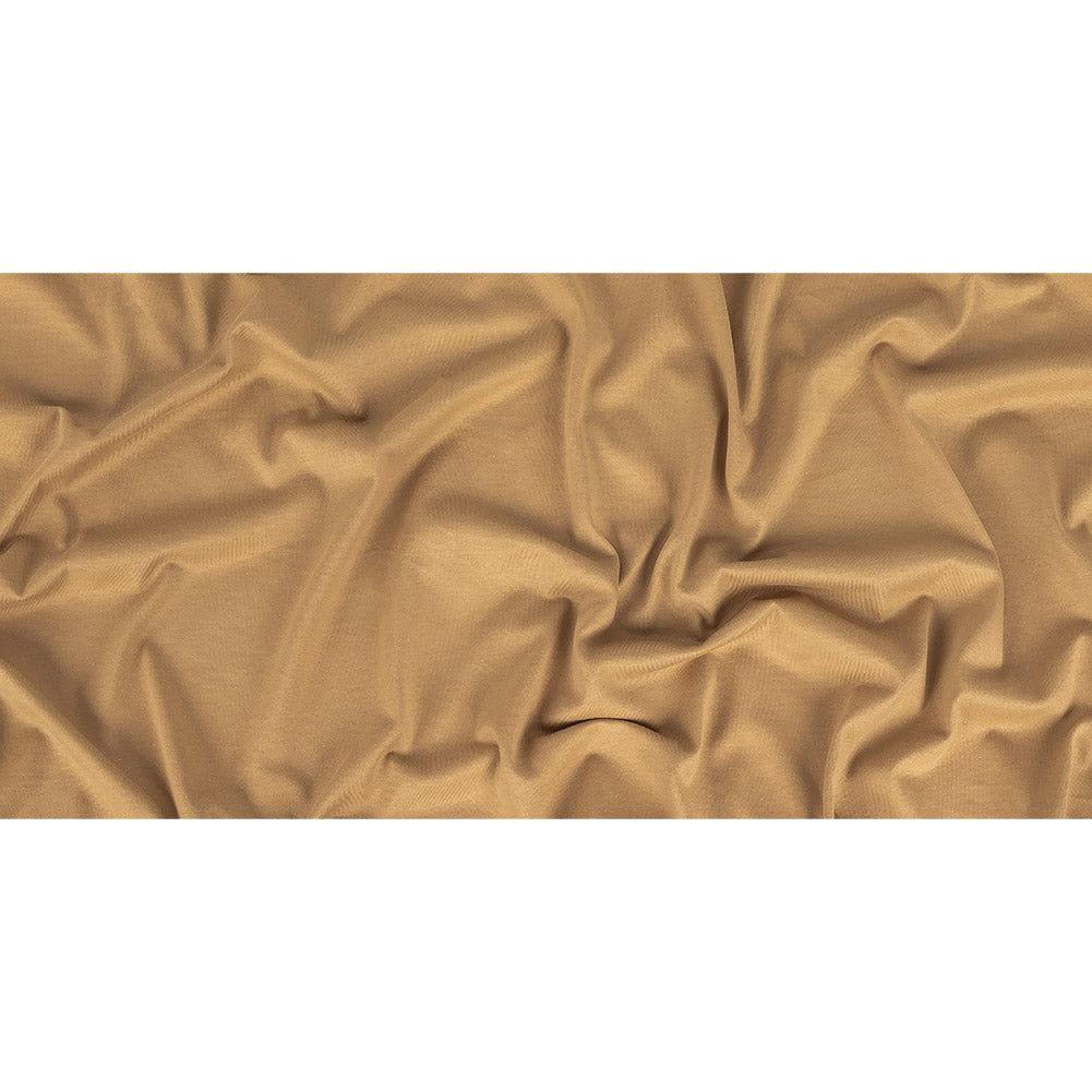 Gilded Beige Cotton and Rayon Jersey Folded