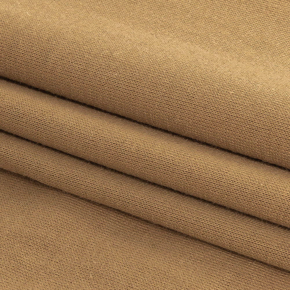 Gilded Beige Cotton and Rayon Jersey Detail