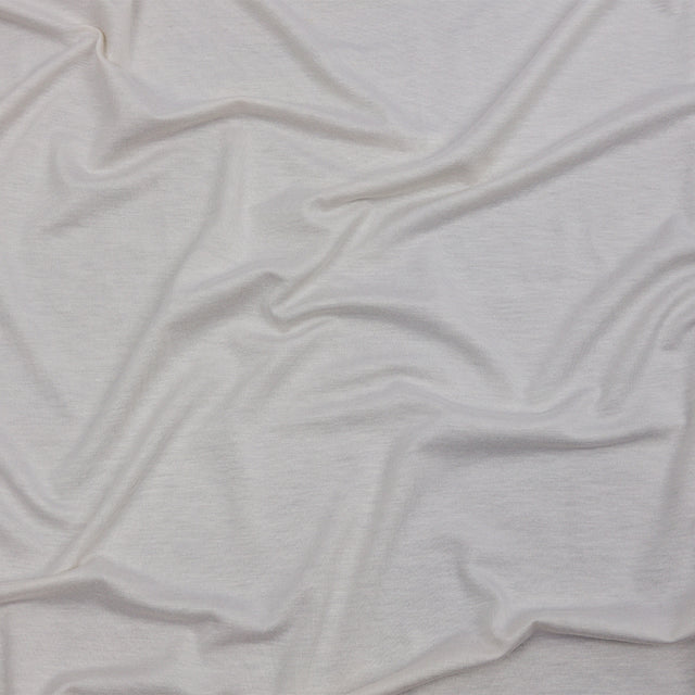 Italian Ivory Stretch Rayon Jersey