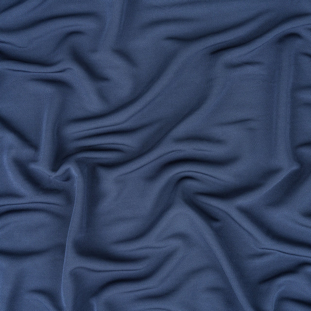 Dark Blue Rayon Pique Knit