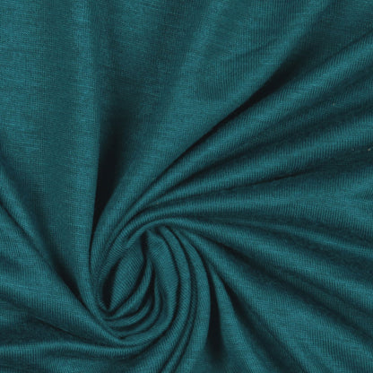 Deep Turquoise Stretch Rayon Jersey Detail