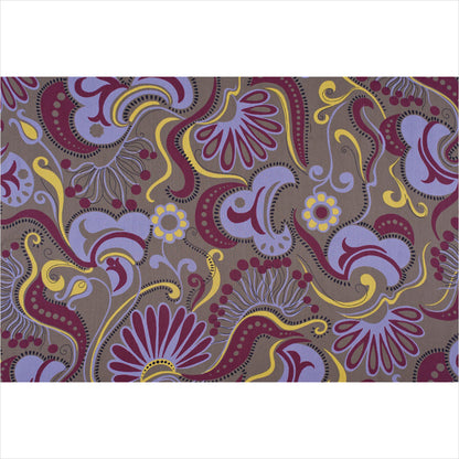 Multicolor Bold Floral Silk Chiffon Full