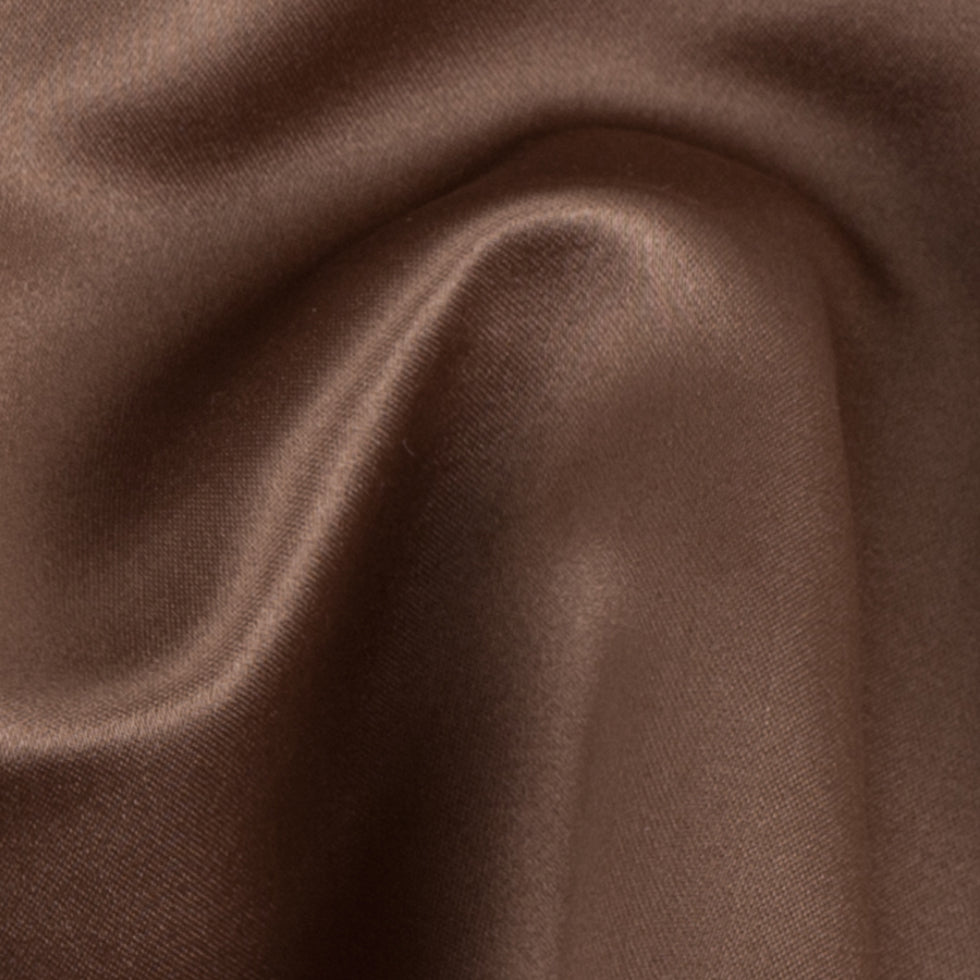 Hot Chocolate Double Faced Duchesse Satin - Detail