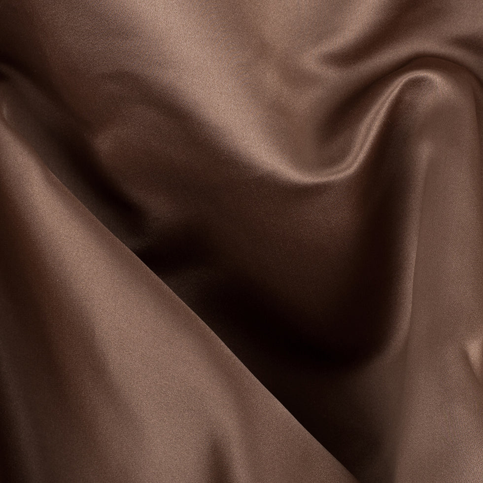 Hot Chocolate Double Faced Duchesse Satin