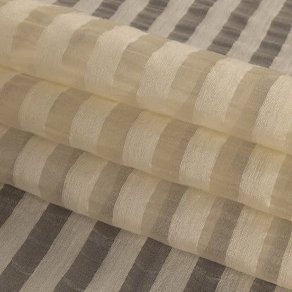 Jet Stream Striped Sheer Silk Woven - Folded