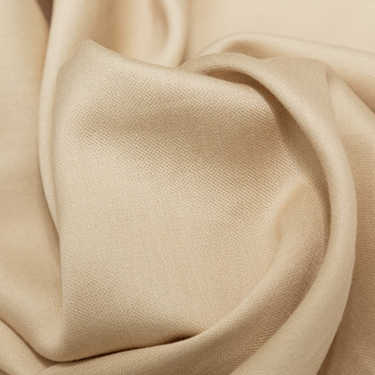 Warm Beige Silk and Wool Woven - Detail