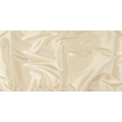 Cream Satin-Faced Silk and Wool Blended Woven Full