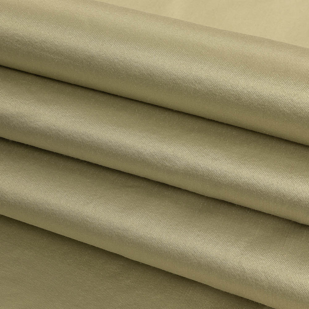 Tea Luminous Silk and Wool Woven Folded